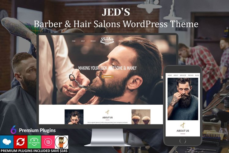 Jed’s – Barber & Hair Salon WordPres